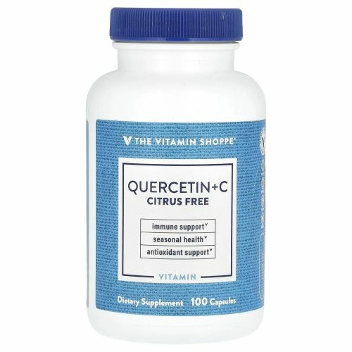 The Vitamin Shoppe, Quercetin + C, без цитрусовых, 100 капсул