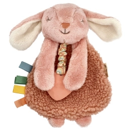 itzy ritzy, Itzy Lovey ™, Plush Lovey With силиконовые прорезыватели, для детей от 0 месяцев, Ana The Bunny, 1 прорезыватель для зубов