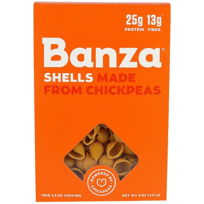 Banza, Нут в оболочке, Паста, 8 унций (227 г)