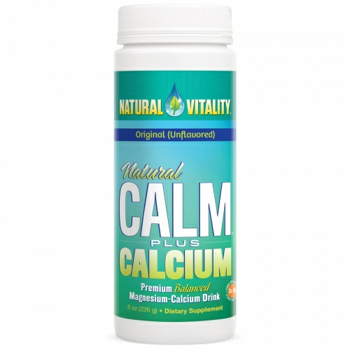 Natural Vitality, Естественное спокойствие плюс кальций, натуральный (без вкуса), 8 унций (226 г)