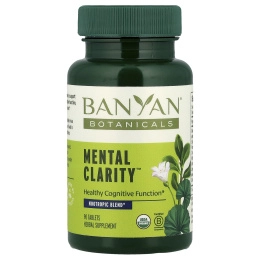 Banyan Botanicals, Mental Clarity ™, 90 таблеток
