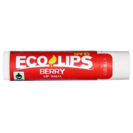Eco Lips Inc., Бальзам для губ, SPF 15, Ягоды, 0.15 унций (4.25 г)