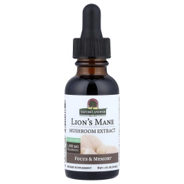 Nature's Answer, ежовик гребенчатый, экстракт грибов, без спирта, 30 мл (1 жидк. унция)