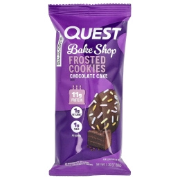 Quest Nutrition, Bake Shop, глазированное печенье, шоколадный торт, 8 пакетиков по 50 г (1,76 унции)