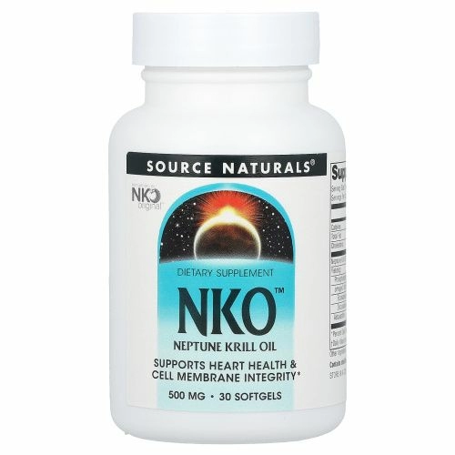 Source Naturals, NKO (нептуновое масло криля), 500 мг, 30 капсул