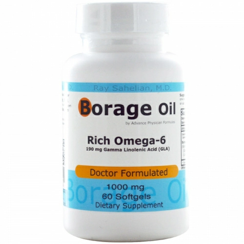 Advance Physician Formulas, Inc., Масло бурачника, 1000 мг, 60 капсул