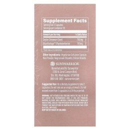 Sunwarrior, Shape, дигидро-берберин + цейлонская корица, 60 веганских капсул