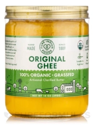 Pure Indian Foods, Оригинальное топленое масло - 100% органическое (растительное) 14 унций