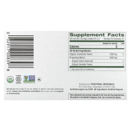 Traditional Medicinals, Herbal Tea, органическая ромашка и лаванда, без кофеина, 48 чайных пакетиков в упаковке, 72 г (2,53 унции)