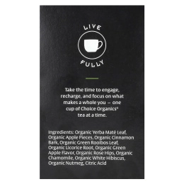 Choice Organic Teas, травяной йерба мате, яблочный мате, 16 чайных пакетиков, 36 г (1,27 унции)