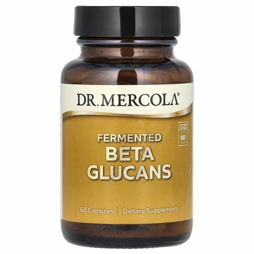 Dr. Mercola, Ферментированные бета-глюканы, 60 капсул