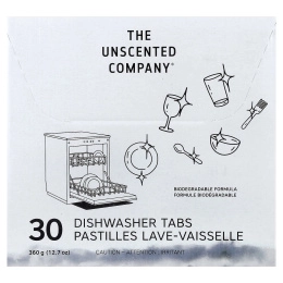 The Unscented Company, Таблетки для посудомоечной машины, 30 таблеток, 360 г (12,7 унции)