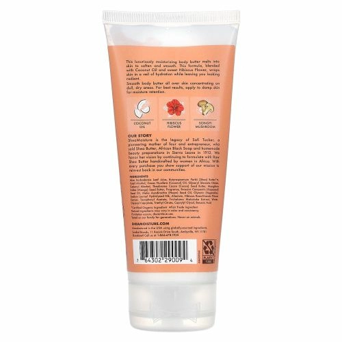 SheaMoisture, Осветляющее масло для тела, кокос и гибискус, 6 жидких унций (177 мл)