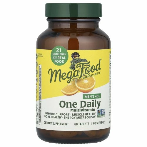 MegaFood, Для мужчин старше 40, по одной таблетке в день, без железа, 60 таблеток