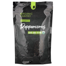 The Spice Lab, Organic Pantry, органический перец горошком, цельный, 453 г (16 унций)