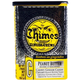Chimes, Имбирные жевательные конфеты, арахисовое масло, 2 унции (56.7 г)