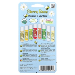 Sierra Bees, Органические бальзамы для губ, набор (8 бальзамов)