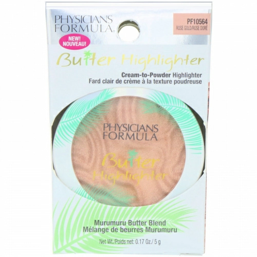 Physicians Formula, Масляный хайлайтер, хайлайтер от сливок до порошка, розовое золото, 5 г