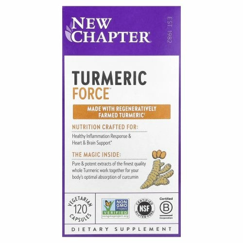 New Chapter, Растительные капсулы Turmeric Force, 120 шт.