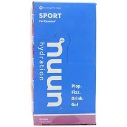 Nuun, Sport - Hydration Виноград 8 флаконов
