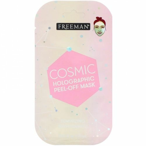Freeman Beauty, Космическая голографическая очищающая маска, осветляющий розовый кварц, 0,33 ж. унц. (10 мл)