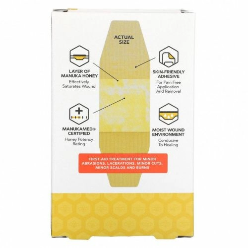 First Honey, Manuka Bandages, 12 пластырей