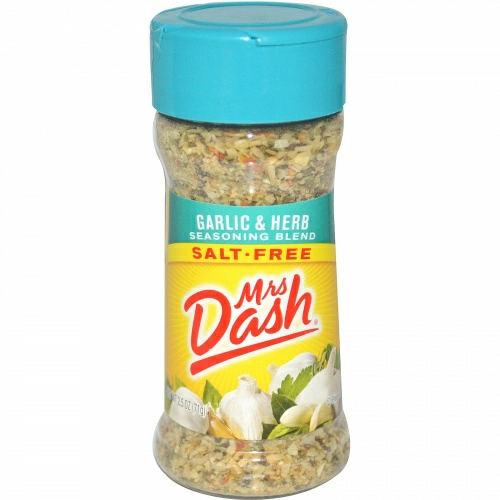 Mrs. Dash, Приправа с чесноком и травами, 2.5 унций (71 г)