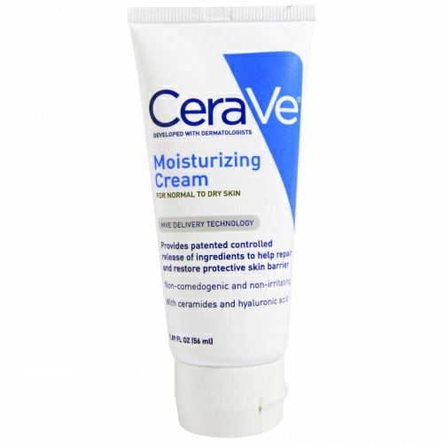 CeraVe, Увлажняющий крем, для нормальной и сухой кожи, 1,89 жидких унций (56 мл)