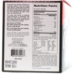 MET-Rx, Печенья с сывороточным протеином, шоколадные, 8 пакетиков, 1,90 унций (54 г) каждый