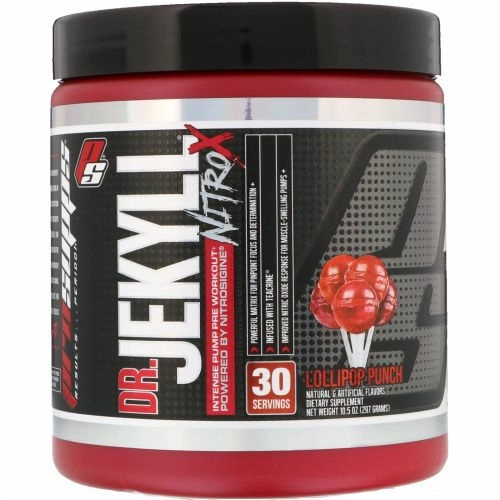 ProSupps, DR. JEKYLL NITRO X, Pre Workout,  Lollipop Punch, 10.5 oz (297 g)