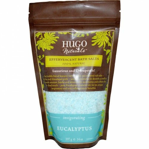 Hugo Naturals, Искрометная соль для ванны, эвкалипт, 397 г (14 унций)
