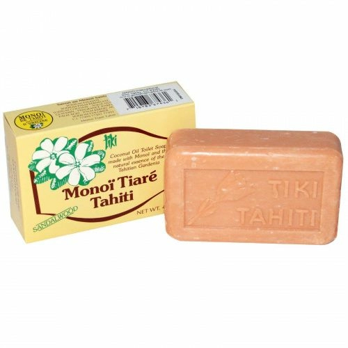 Monoi Tiare Tahiti, Мыло с кокосовым маслом, аромат сандала, 130 г