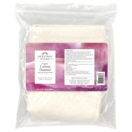 Heritage Store, Фланель из органического хлопка, 1 штука, 33 x 38 см (13 x 15 дюймов)