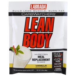 Labrada Nutrition, CarbWatchers Lean Body, ваниль 20 пакетиков, 2,29 унц. (65 г) каждый