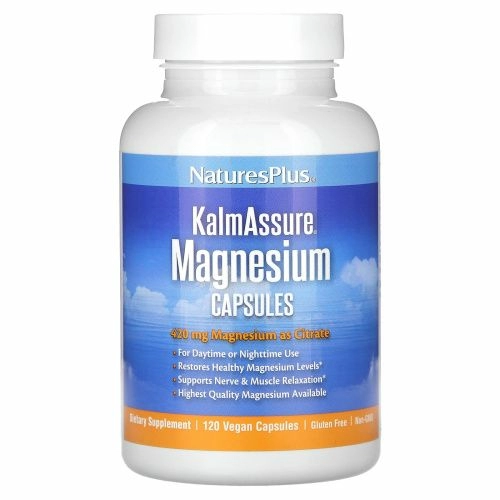 Nature's Plus, Kalmassure, магний, 400 мг, 90 веганских капсул