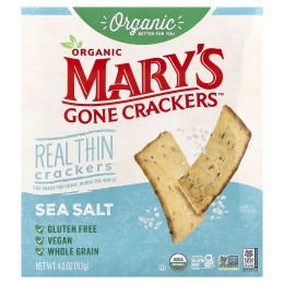 Mary's Gone Crackers, Organic Real Thin Crackers™, морская соль, 113 г (4 унции)
