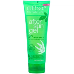 Alba Botanica, Смягчающий лосьон после загара, 98% Алоэ Вера гель, 8 унций (227 г)