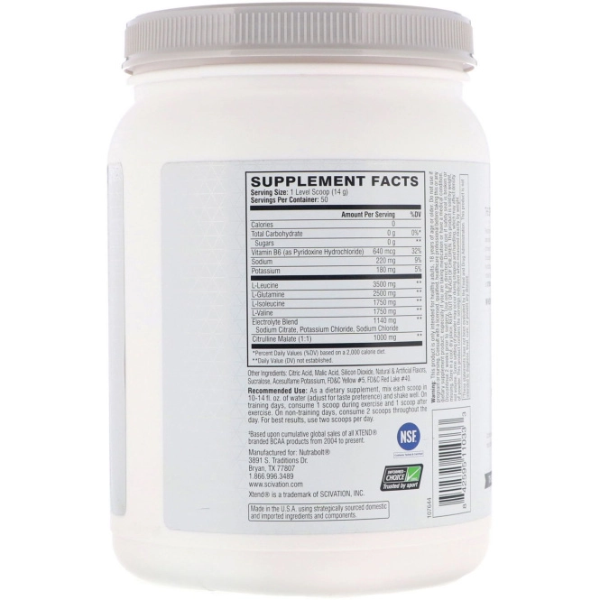 Scivation, Xtend, оригинал, Безумие манго, 1,5 фунта (700 г)