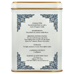 Harney & Sons, HT Tea Blends, коморская ваниль, без кофеина, 20 чайных пакетиков, 40 г (1,4 унции)