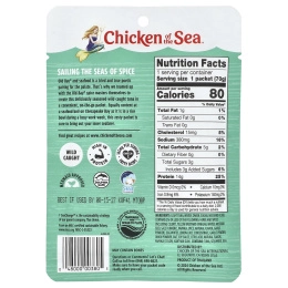 Chicken of the Sea, Дикий светлый тунец, приправа Old Bay®, 70 г (2,5 унции)