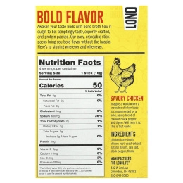 Lonolife, Бульон, куриная кость, палеодиета, 4 пакетика по 16 г (0,56 унции)