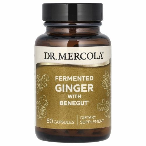 Dr. Mercola, ферментированный имбирь, 60 капсул