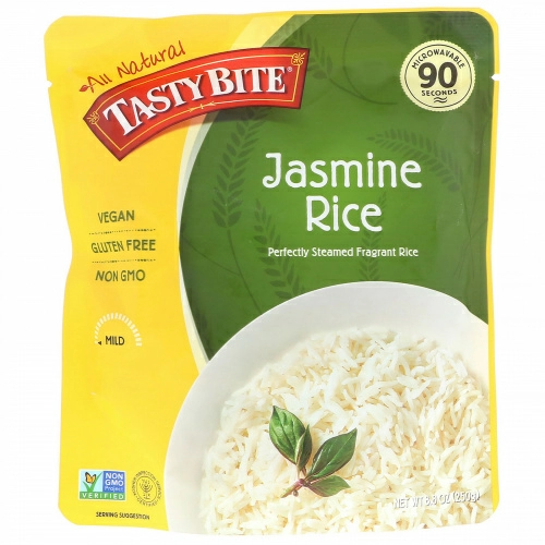 Tasty Bite, Органический жасминовый рис, 250 г (8,8 унции)