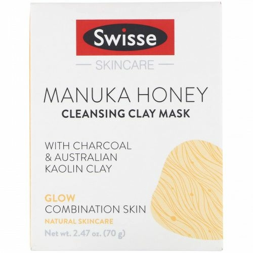 Swisse, Skincare, мед манука, очищающая глиняная маска, 70 г (2,47 унции)