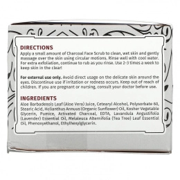 Lilyana Naturals, Скраб для лица с древесным углем, антивозрастное отшелушивающее средство для лица, 88 мл (3 унции)