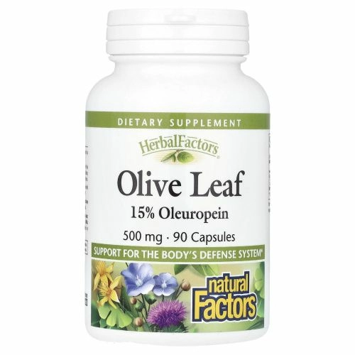 Natural Factors, Оливковое масло, 500 мг, 90 капсул