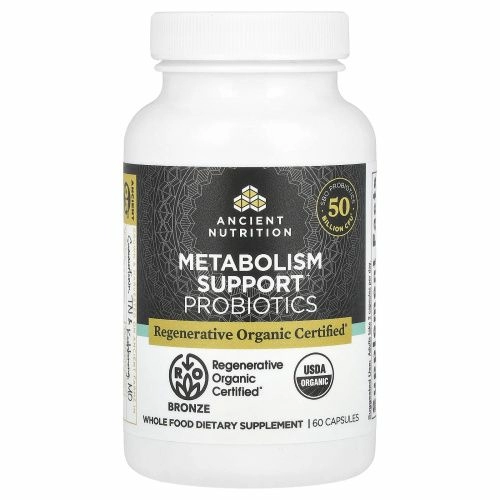 Ancient Nutrition, Пробиотики для поддержки метаболизма, 60 капсул