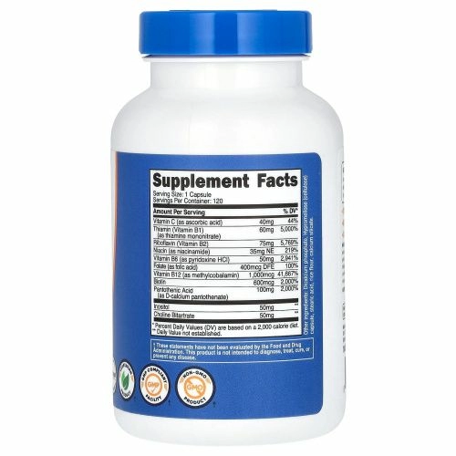 Nutricost, комплекс витаминов группы B, 462 мг, 120 капсул