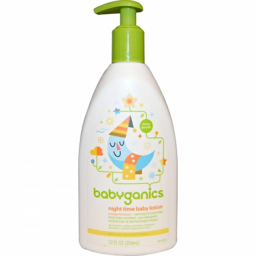 BabyGanics, Вечерний лосьон для малышей, Цветущий апельсин, 12 унций (354 мл)