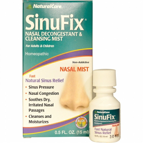 NaturalCare, SinuFix, носовое противозастойное средство, 0,5 жидких унций (15 мл)